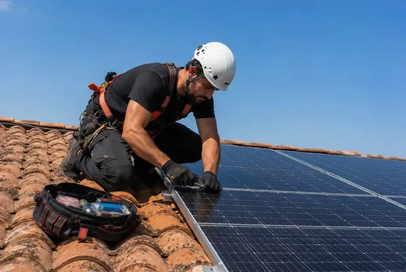 Maintenance et monitoring de panneaux solaires à Périgné