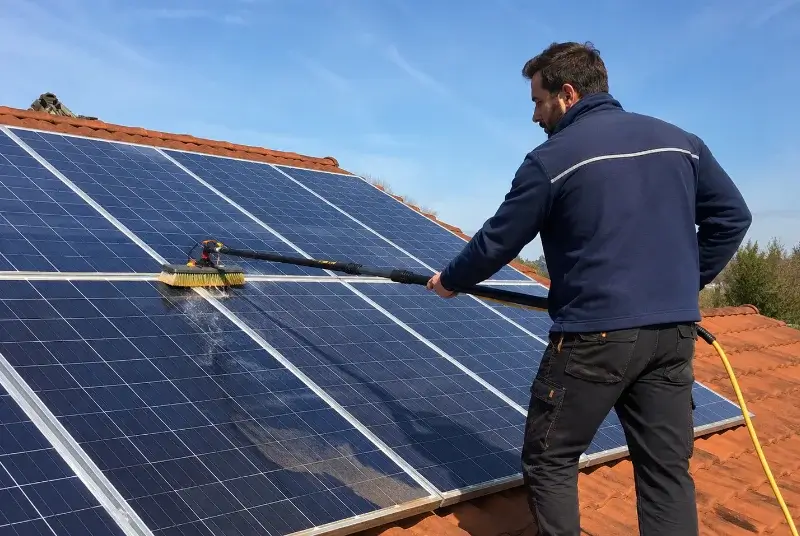Nettoyage et entretien de panneaux solaires à Périgné